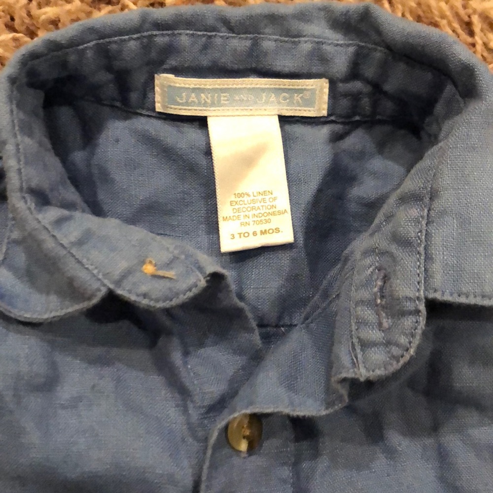 Baby boy linen summer shirt